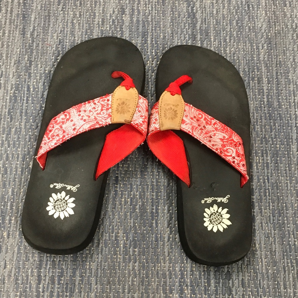 Yellowbox Black and Red Sandals